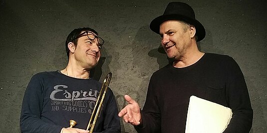 Ercole Nisini und Tom Quaas, Foto: Paula Henke-Quaas Ercole Nisini und Tom Quaas, Foto: Paula Henke-Quaas