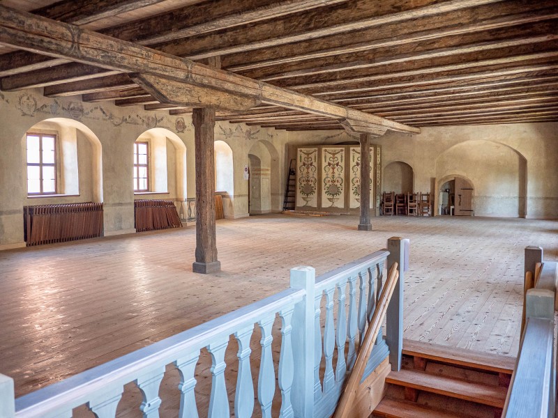 Rittersaal im Schloss Batzdorf, Foto: privat Rittersaal im Schloss Batzdorf, Foto: privat