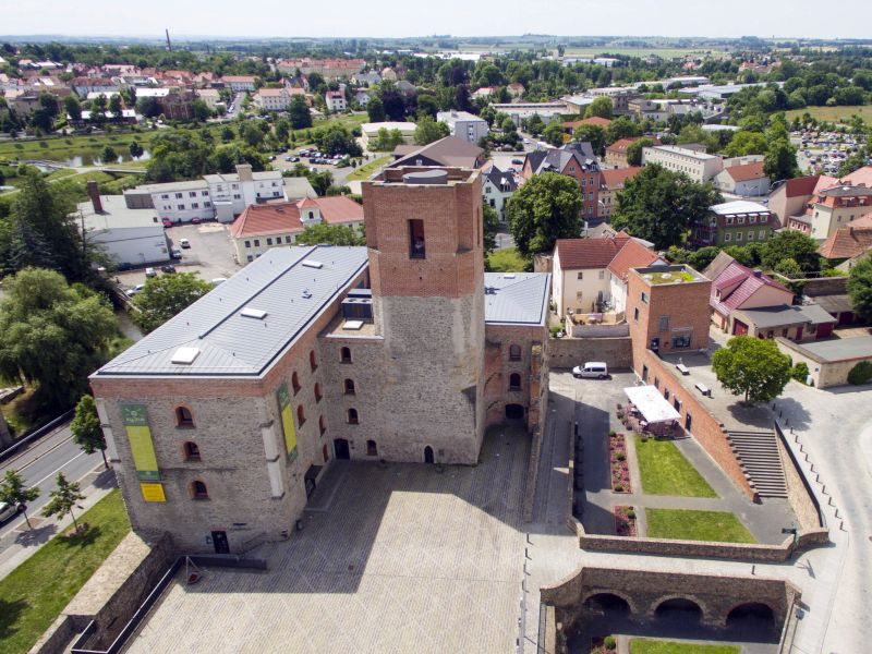Schloss Großenhain aus der Luft, Foto: PR Schloss Großenhain aus der Luft, Foto: PR